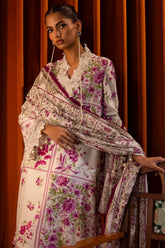 Sana Safinaz Embroidered Linen Suits Unstitched 3 Piece M243-024A-3CQ – Luxury Winter Collection